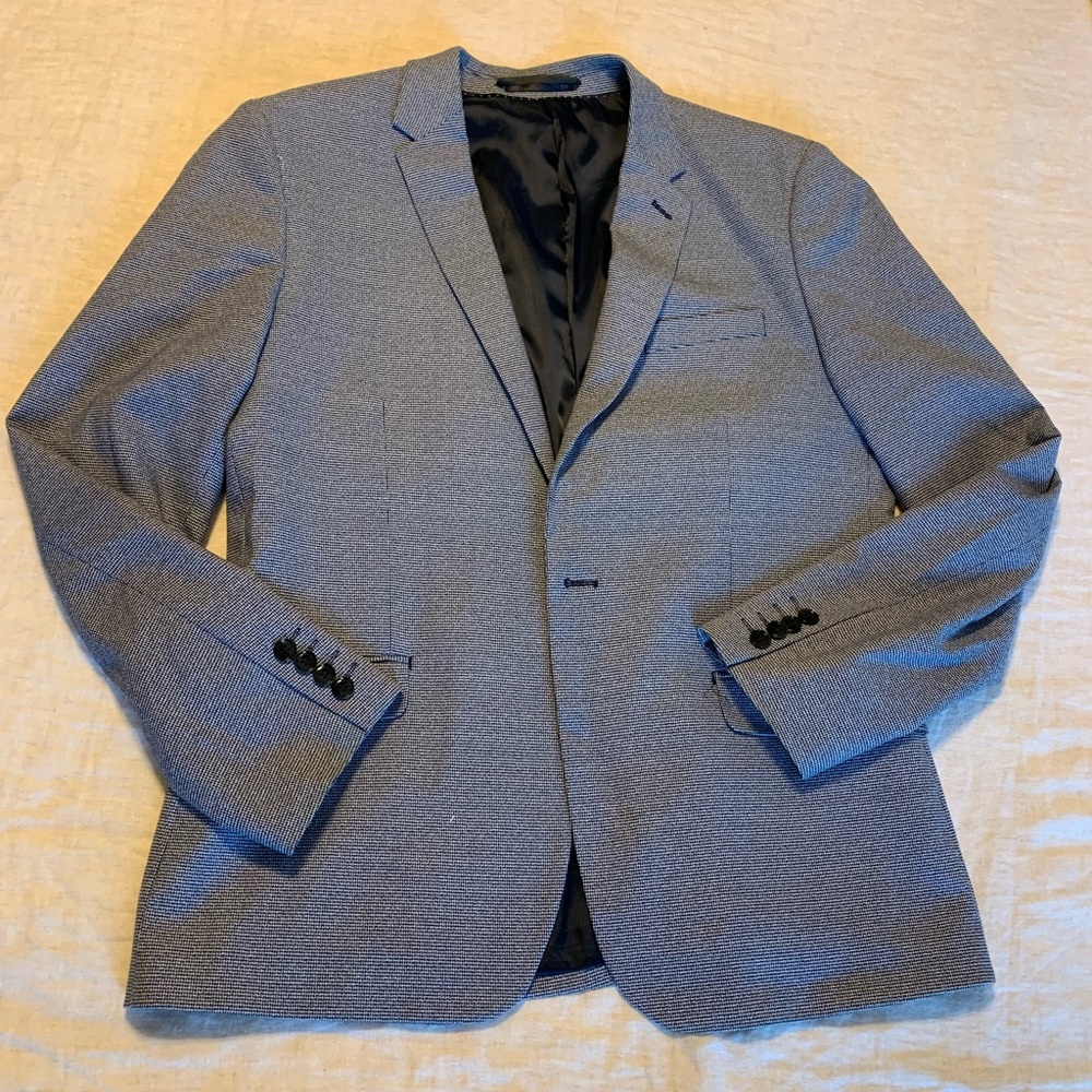 📚 BLUE AND WHITE H&M BLAZER 📚